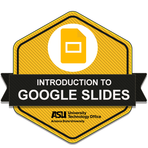 Introduction to Google Slides badge
